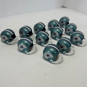 Dallas Cowboys Mini Football Helmets Lot of 12 Party Favors Cupcake Toppers